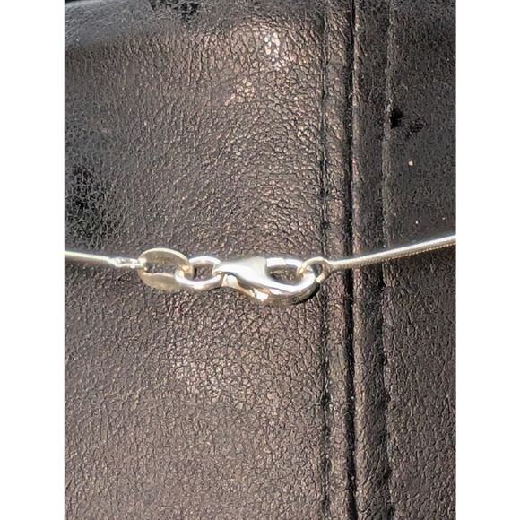 VTG 925 Sterling Silver Egyptian Hieroglyphics Cartouche Pendant 15" Necklace - Picture 5 of 10